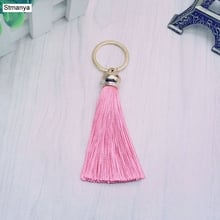 New fashion Tassel Key Chain women Cute Tassel KeyChain bag accessory - Silk Tassels Car Key ring fringe jewelry #16022 2024 - buy cheap