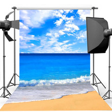 Neoback-telón de fondo de playa de verano, fotomatón de cielo azul y mar, estudio de vacaciones, Isla de Hawaii, sol, fotografía 2024 - compra barato