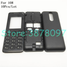 10Pcs/Lot Original Middle Frame Back cover Battery Cover For Nokia 108 1080 Full Housing Cover Case With English Keypad+Logo 2024 - buy cheap