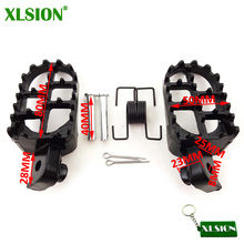 XLSION-reposapiés de aluminio para motocicleta, estriberas para Motocross, XR50R, CRF50, CRF70, CRF80, CRF100F 2024 - compra barato