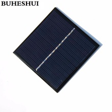 Buheshui painel solar policristalino, 1w 6v módulo de célula solar diy carregador de epóxi 82*85mm 60 cabeças atacado frete grátis 2024 - compre barato