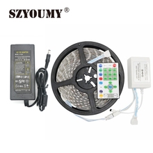 SZYOUMY 5M SMD 5050 54LEDs/M RGB Running Horse Race Strip IP65 RGB LED Strip + 25key IR Controller +1pcs 12V 5A Power Adapter 2024 - buy cheap