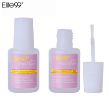 Elite99 1 Piece 10g False Glue Nail Art Tips Glitter Acrylic Decoration With Brush False Nail Gel Glue Nail Clean 2024 - buy cheap