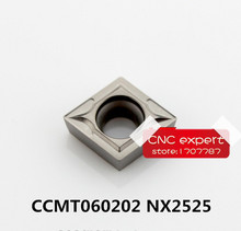 Cuchilla de corte CCMT060202 NX2525/CCMT060204 NX2525/CCMT060208 NX2525., adecuada para herramienta de torno de la serie SCLCR SCBCR SCKCR SCMCN 2024 - compra barato