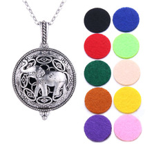 Elephant Aroma Diffuser necklace Essential Oil Diffuser Aromatherapy Pendant DIY Perfume Lockets Pendant Necklace 2024 - buy cheap