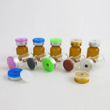 300pcs Clear Amber Injection Small Vial & Tear Flip Off Cap 6ml 1/5oz Empty Glass Bottle Medical Containers 2024 - buy cheap