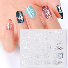 1pcs New Beauty Silver Water Decals Stickers Sliders Jewelry Lips Flowers Designs Unique Nail Art Manicure Decoration TRSTZ-YS 2024 - buy cheap