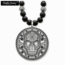 Skull Pendant Necklace,Europe Style Rebel Fashion Good Jewelry For Men & Women,2019  Gift 925 Sterling Silver,Super Deals 2024 - buy cheap