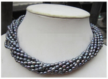 Real Beautiful 8 shares of AAA tahitian pearl necklace 18" 2024 - buy cheap