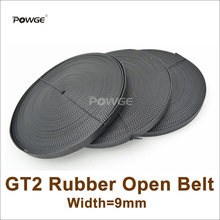 POWGE 50meters GT2 Timing Belt Width=9mm Fit GT2 Pulley GT2-9 Rubber 2GT 9 Open Timing Belt 3D Printer Accessory High Quanlity 2024 - buy cheap