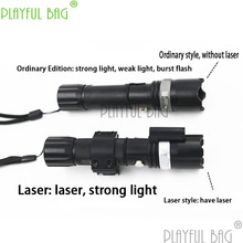 clamp rail dual-purpose strong light long-range tactical hand lamp laser flashlight two in one toy water bullet gun Best giftZ03 2024 - buy cheap