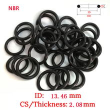 CS 2.08mm ID13.46mm Plastic O-Ring set NBR Gasket Fluoro Rubber oil and water seal gasket Silicone Ring repalcement Seal Film 2024 - buy cheap