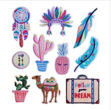 New arrival 10 pcs Plant Embroidered patch iron on Jeans coat tshirt bag shoe hat decor repair Motif emblem accessory 2024 - buy cheap