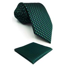 Мужские галстуки-Хаундстут F24, зеленый, синий, Шелковый, 63 дюйма, тонкий, 6 см, галстук, карманный, квадратный набор 2024 - купить недорого