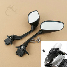 Um par de espelhos retrovisores de 10mm, para yamaha visual 530, 2012, 2013, 2014, 12-14, preto, motocicleta 2024 - compre barato