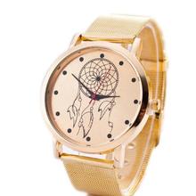 Часы Timezone #301, модные женские часы, золотые часы с ремешком из нержавеющей стали 2024 - купить недорого