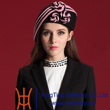 De Joven junio Mujeres Sombreros de Invierno Sombreros de Fieltro de Lana de Dos Colores Sombreros de Ala 2024 - compra barato