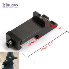 MIZUGIWA-adaptador lateral de compensación de ángulo táctico, montaje de mira, 45 grados, RTS 20mm, riel Picatinny Weaver, láser, Caza, Rifle 2024 - compra barato
