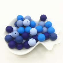 NEW 100pcs Silicone Beads 15mm Eco-friendly Sensory Teething Necklace Food Grade Mom Nursing DIY Charming Nursing Toys Care 2024 - buy cheap