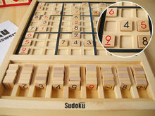 Candice guo! Brinquedo de madeira adulto jogo de inteligência sudoku latino quadrado puzzle crianças presente 1 conjunto 2024 - compre barato