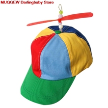 Propeller Cap Hat Helicopter Rainbow Tweedle Pride Party Kuso Fancy Nerd Fun Funny Gadgets Novelty Interesting Toys For Children 2024 - buy cheap
