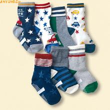 14pair/lot  Anyongzu Boys Cartoon Baby Socks And Cute Children Animal pattern boy socks 4-7 years old 2choice 2024 - buy cheap