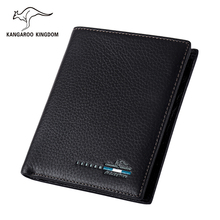 Kangaroo Kingdom Famous Brand Men Wallets Genuine Leather Purse Short Wallet Slim 2024 - buy cheap