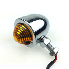 1Pair LED Motorcycle Bullet Turn Signals Indicator Lights Amber Blinker Flashing Motorcycle Lamp for Yamaha Universal black 2024 - buy cheap