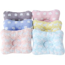 Muslinlife Baby Head Protection Sleep Pillow Animal Printed Cotton Square Pillow Shaping Baby Kids Pillow Anti Roll Dropship 2024 - buy cheap