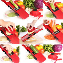 6 in 1 Vegetable Slicer & Cutter with Steel Blade Mandoline Slicer Potato Peeler Carrot Grater Dicer Kitchen Accessories F 2024 - buy cheap