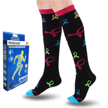 Findcool/Компрессионные носки с защитой от усталости, для путешествий и путешествий, противоутомительные гольфы для женщин и мужчин, волшебные носки с защитой от усталости 2024 - купить недорого