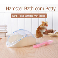 Small Animal Hamster Toilet Plastic Cute Hamster Bathroom Hamster Bath Sand Room Small Animals Rabbit Shower Room 2024 - buy cheap