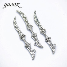 YuenZ-Colgante de arma de animación para manualidades, collar, fabricación de joyas, color plata antiguo, M52, 8 Uds. 2024 - compra barato