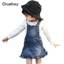 Chumhey/летнее платье для маленьких девочек, юбка на подтяжках, летние комбинезоны, детский джинсовый комбинезон на бретельках, платье для малышей, шорты, одежда, Bebe 2024 - купить недорого