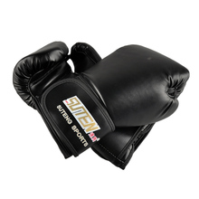 SUTENG PU leather sport training equipment Boxing Gloves(black) 2024 - buy cheap