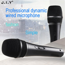 JIY Wired karaoke Microphone Professional High fidelity sound HIFI studio Microphone for computer record meeting speaker KTV Mic 2024 - buy cheap