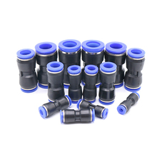 Accesorios de tubo de manguera de aire y agua, conector rápido de plástico de empuje recto de un toque, PU, 4mm, 6mm, 8mm, 10mm, 12mm 2024 - compra barato