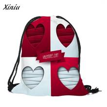 Xiniu качественная женская сумка на День святого Валентина, рюкзаки на шнурке для девочек, сумка mochila feminina, дорожный рюкзак, сумки 2024 - купить недорого