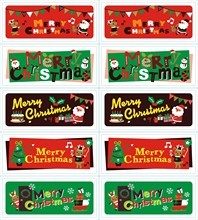 100 unids/lote de pegatinas de sellado de Feliz Navidad, etiqueta de regalo de árbol de Navidad, álbum de recortes, pegatinas de sellado de Navidad 2024 - compra barato