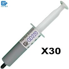 GD Brand Thermal Conductive Paste Grease Compound Silicone GD220 Cooler Heatsink Plaster 30 Pieces Net Weight 30 Grams Gray SY30 2024 - buy cheap