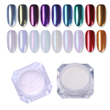 Mirror Glitter Nail Chrome Pigment Dazzling DIY Salon Micro  Powder Laser Nail Art Decorations  Dust 1 Box 2024 - buy cheap