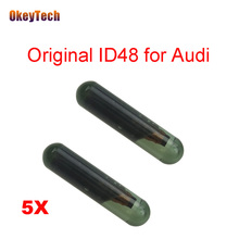 OkeyTech 5pcs/lot ID48 For Audi Key Car Transponder Glass Tube Cloner 48 Chip Original Car Key Chip CAN (A2) TP25 ID48 For Audi 2024 - buy cheap