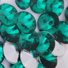 8MM-16MM DIY Bling Emerald Green Color Satellite Faceted Acrylic Rhinestones Pointback Acrylic Stone Hand Craft Art Decoration 2024 - buy cheap