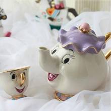 Cartoon Beauty And The Beast Teapot Cup Ceramic Chip Tea Cup as Lovely Gift 2024 - buy cheap