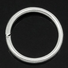 Doreenbeads liga abriu anéis de salto redondo prata cor chapeado 6mm (2/8 ") diâmetro, 250 peças novo 2024 - compre barato