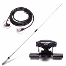Nagoya NL-770R Dual Band Antenna + RB-400 Clip Mount + 5M Coaxial Cable for Yaesu QYT Baofeng TYT Mobile Radio Walkie Talkie 2024 - buy cheap