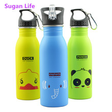 500ml Travel Water Bottle Candy Color School Office Bottle Cup Thermos Outdoor Portable Sports Cycling Camping Bottle With Hook 2024 - buy cheap