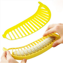 Kitchen Gadgets Plastic Banana Slicer Cutter Fruit Vegetable Tools Salad Maker Cooking Tools Cereal Cutter Plastic Banana 2024 - buy cheap