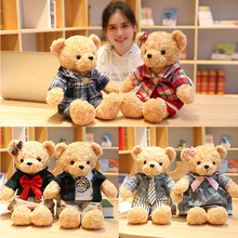 45 см корейский стиль мультяшный плюшевый мишка плюшевые игрушки для детей Детская Успокаивающая кукла милая пара медведь подарок для детей и подружек 2024 - купить недорого