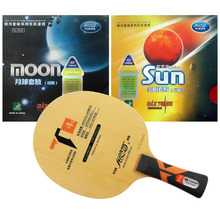 Pro Table Tennis Combo Racket: Galaxy YINHE T4s with Sun and Moon Factory Tuned 2015 Factory Direct Selling Long Shakehand FL 2024 - buy cheap